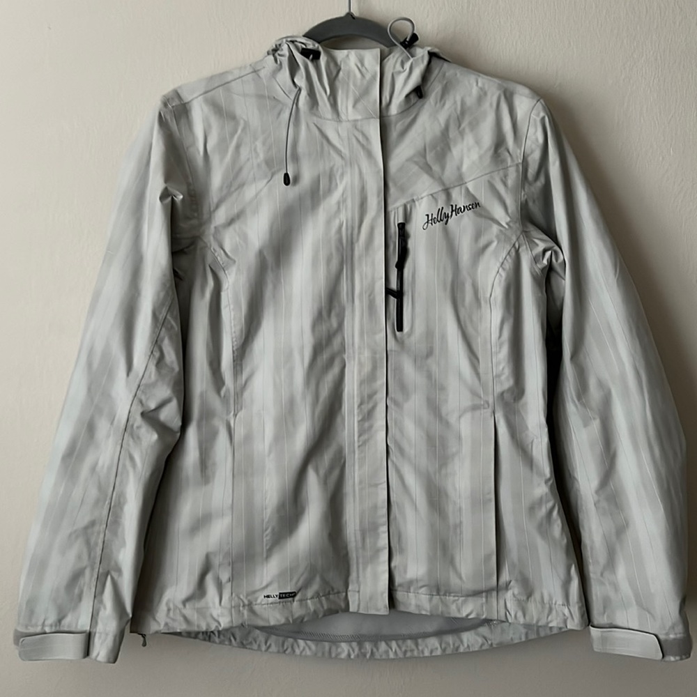 Helly Hansen woman’s size m rain jacket gray
